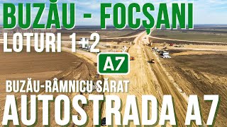 AUTOSTRADA A7 Buzau  Focsani  lot 12 Buzău  Ramnicu Sarat 3504 km  Stadiu lucrari 03022024 [upl. by Aceber49]