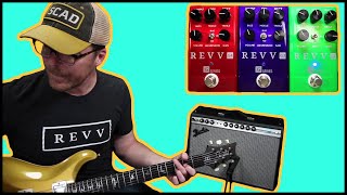 ElectroHarmonix Oceans 12 DualStereo Reverb Pedal Demo by Bill Ruppert [upl. by Ecaroh]