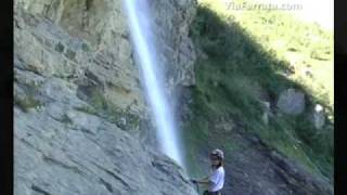 Via Ferrata One Minute Cascade Diablerets Switzerland [upl. by Fionna]