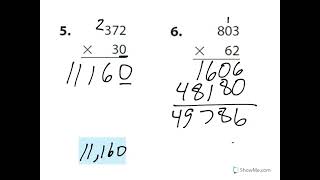 44 Multiply by Two Digit Numbers [upl. by Ellynad303]