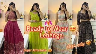 Ready to Wear Lehenga Haul 🤩😍  Myntra Lehenga Haul  Jasmin Kaur 🌸 [upl. by Devine779]