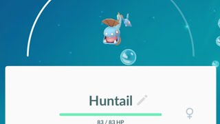 Evolving Clamperl to Huntail in Pokemon Go [upl. by Uriia618]