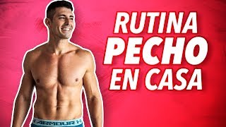 💪 RUTINA DE PECHO EN CASA  Ejercicios para PECTORALES en 10 minutos [upl. by Yasmine]