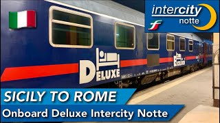 Sicily to Rome onboard Trenitalia DELUXE sleeper  Mixed experience [upl. by Nwahsel]