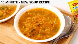 Maggi Soup Recipe  Comforting Veg Noodles Soup in 10 Minute  CookingShooking [upl. by Akirej]