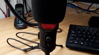 JAMELO USB MICROPHONE REVIEWS ON ECHOLINK  PEANUT  DVMEGA STICK 30 DONGLE AND AUDACITY [upl. by Tiga28]