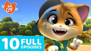 44 Cats  10 Full Episodes 🐈🐾  Meowtiful Compilation from Season 1 [upl. by Allayne]