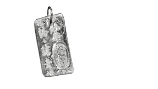 Beginner Stamped Metal Clay Pendant Tutorial [upl. by Masha837]