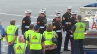 US Military coffin transfer at DFW airport [upl. by Othilia]