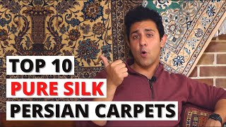 Top 10 PURE SILK Persian Rugs  Nomadic and City Rugs from Iran [upl. by Chadabe]