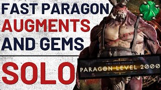 Fast Paragon2KAugmentsGem Leveling SOLO Guide  Diablo 3 [upl. by Imiaj583]