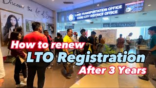 How to Renew LTO Registration  Renewal of my MG5  After 3 years FREE  ORCR [upl. by Noneek]