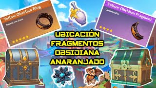 Ubicación de FRAGMENTOS de OBSIDIANA ANARANJADO  GENSHIN IMPACT en Español [upl. by Neibaf]