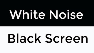 Black Screen White Noise  No Ads  Calming Sounds for Sleep Study and Focus [upl. by Ganley418]