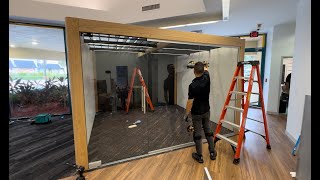 Obeya Glass Room Installation Part 1 [upl. by Hagep695]