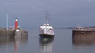 MV Balmoral in Watchet Harbour [upl. by Anyahs]