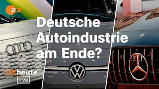 Von China abgehängt Expertinnen über die Zukunft von VW Mercedes und BMW  ZDFheute live [upl. by Elam905]