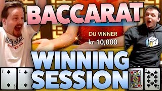 Baccarat  Lucky winning session [upl. by Hnah]