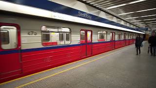 Poland Warsaw metro trains at Stokłosy station [upl. by Michael]