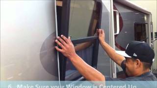 How to Install a Window into a RV [upl. by Meerek]