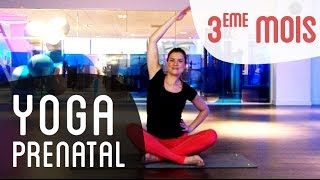 Yoga prénatal  3eme mois de grossesse [upl. by Ecyrb]