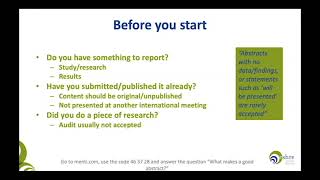 How to write an abstract  Webinar with Dr Roger Sturmey [upl. by Huba]