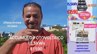 🔋BATTERIA FOTOVOLTAICO 155KWh a €1590 [upl. by Ardnad]