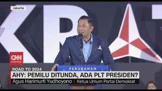 AHY Pemilu Ditunda Ada PLT Presiden [upl. by Rochella]