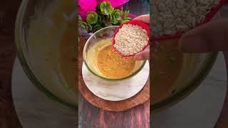 Healthy Breakfast Recipe  Oats Chilla Recipe  Chilla Recipe shorts youtubeshorts youtube viral [upl. by Blakelee]