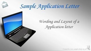 How to write an application letter [upl. by Sajet904]