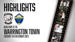 HIGHLIGHTS  Hereford 21 Warrington Town [upl. by Akemaj]