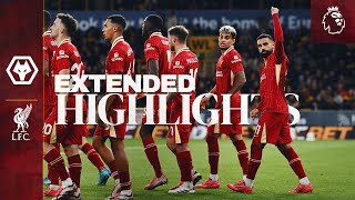 Extended Highlights Reds Go Top In Premier League  Wolves 12 Liverpool [upl. by Feinstein]