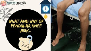 Pendular Knee Jerk reflex cerebellar functions ataxia neurology [upl. by Aemat]