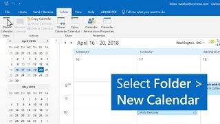 How to create multiple calendars in Outlook [upl. by Cutlip]