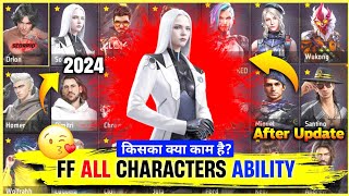 Free Fire all Characters skills Sinhala Free Fire All Character ability Full review in Sinhala 2023 [upl. by Atinnod205]