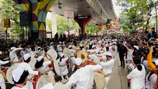 Parleshwar Dhol Tasha Pathak  Kadak Performance  Fort Cha￼ Raja 2023  Mumbai Ganapati Aagman 2023 [upl. by Burrus972]