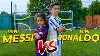 EPIC MINI MESSI VS MINI RONALDO SKILLS BATTLE  Billy Wingrove amp Jeremy Lynch [upl. by Nwahsd]