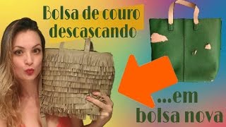 DIY  Como consertar bolsa de quotcouroquot descascando How to fix a peeling leather bag [upl. by Etteneg]