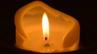 Virtual Candle Close Up Candle with Soft Crackling Fire Sounds Full HD [upl. by Demmer]