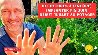 10 cultures à implanter dans votre potager avant quil ne soit trop tard  fin juin à mijuillet [upl. by Forland]