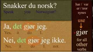 Basic Norwegian Sentence Structure part 1 Detsetning [upl. by Rexferd]