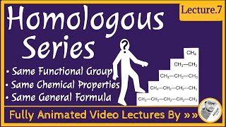 Homologous Series  Characteristics  Same Functional Group  Lecture7  Organic Chemistry [upl. by Hollah716]