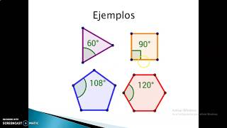 Clasificación de polígonos regulares e irregulares por sus ángulos [upl. by Nichole]