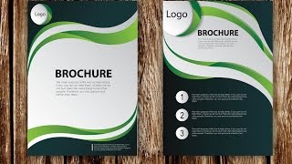 How to Design Brochure Vector Using Adobe Illustrator PART 1 [upl. by Golter]