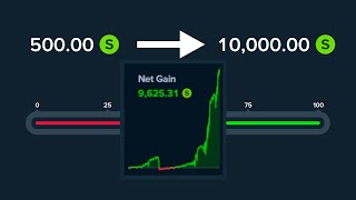 500 TO 10000 STAKE DICE STRATEGY [upl. by Gilemette]