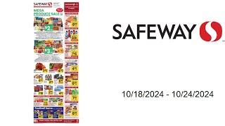 Safeway Weekly Ad US  10182024  10242024 [upl. by Dorcea]