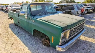 1979 Square Body Chevy Scottsdale 10 Diesel Junkyard Find [upl. by Mcdowell]