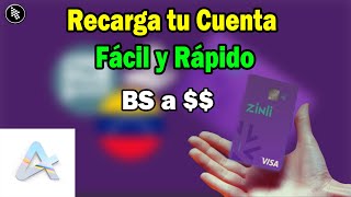 ¿Como Recargar Cuenta Zinli desde Venezuela Fácil y Rápido [upl. by Lougheed]