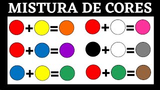 Mistura de Cores e Formar outras Cores  Mistura de cores e Resultados [upl. by Brandwein820]