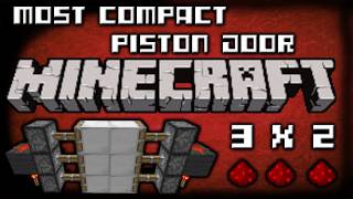 REDSTONE MOST compact 3x2 door Tutorial [upl. by Ahsimal312]